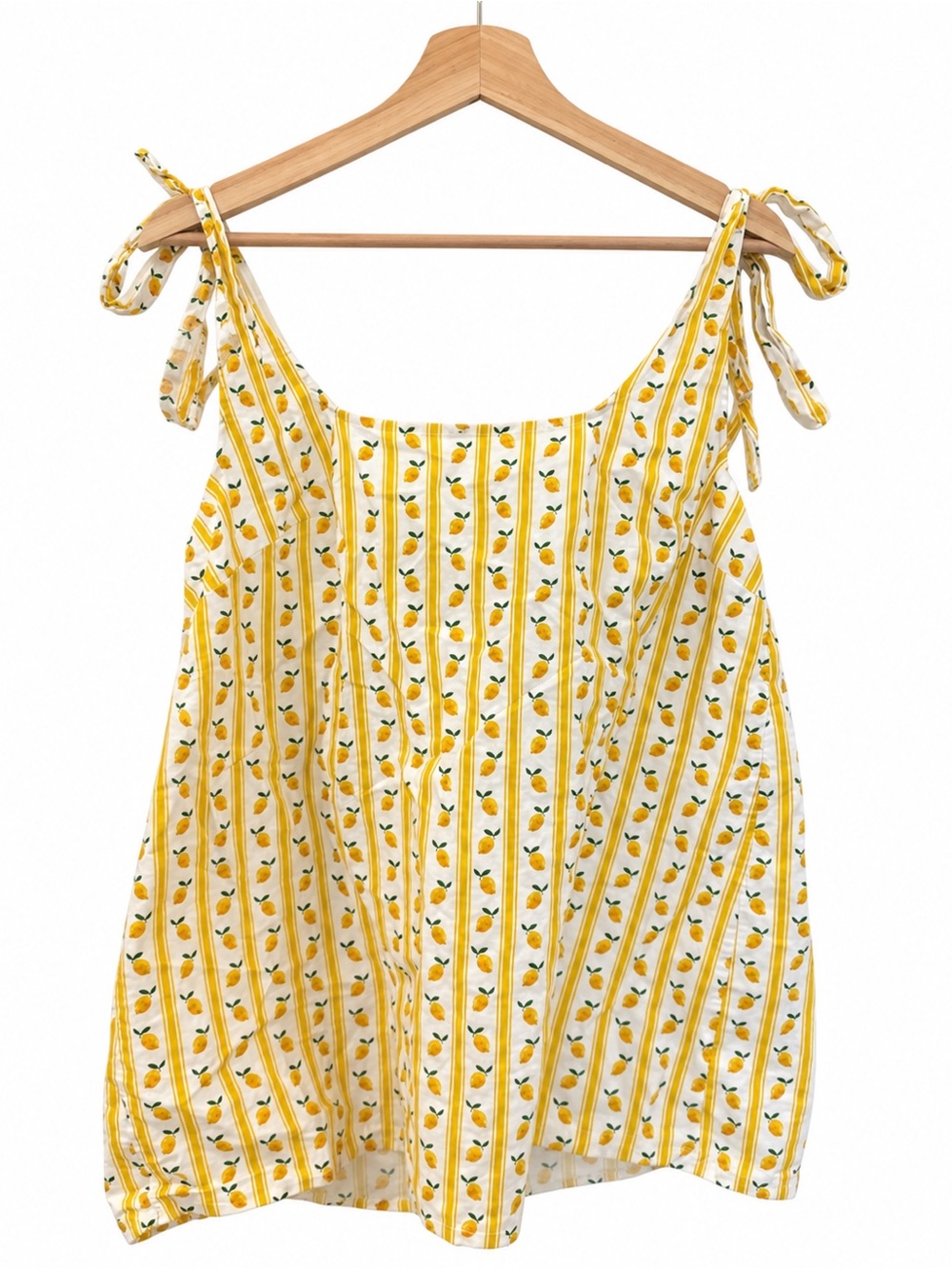 Show Me Your Mumu Tie-Shoulder Lemon Print Women’s Top